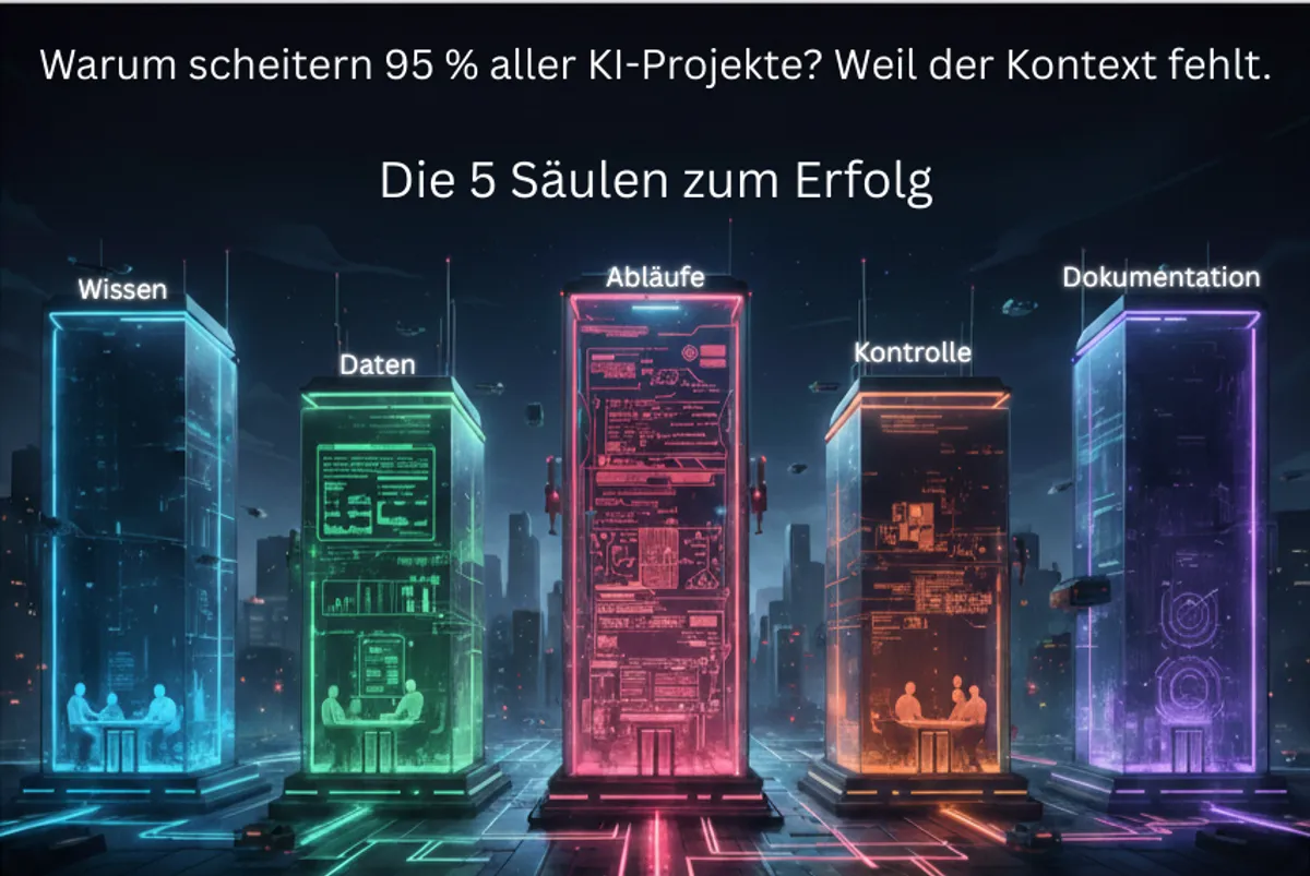 95 % aller KI-Projekte scheitern.  Dabei ist es eigentlich so leicht: